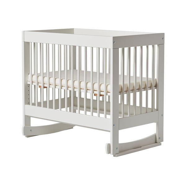 Bijeli mobilni dječji krevetić Pinio Basic, 89 x 45 cm-image-4