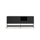 Crna komoda 220x98x45 cm Platt – Teulat
