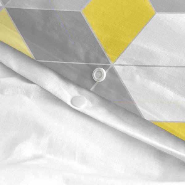 Pamučni prekrivač za poplun Blanc Symmetry 200 x 200 cm-image-3