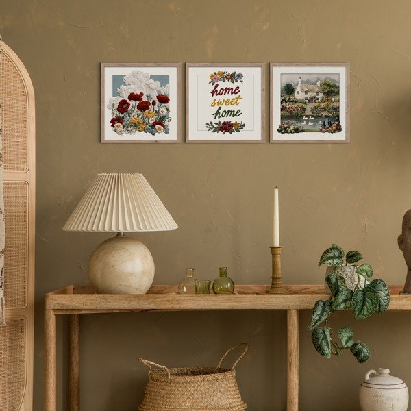 Slike u setu 3 kom 30x30 cm Sweet Home – Styler-image-1