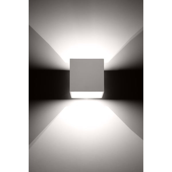 Bijela zidna lampa Geo – Sollux-image-1