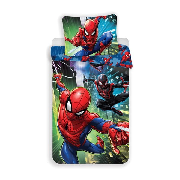 Pamučna dječja posteljina za krevet za jednu osobu 140x200 cm Spider-man – Jerry Fabrics