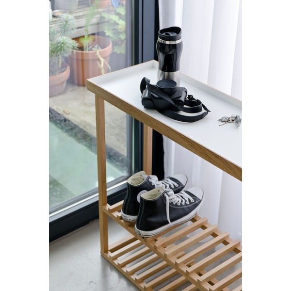 Stolić za odlaganje stvari/za cipele s bijelom pločom Wireworks Hello Storage-image-1