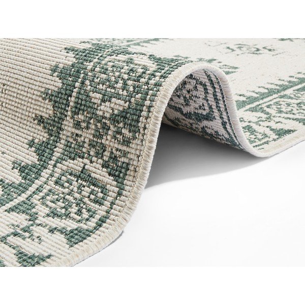 Zeleno-krem vanjski tepih NORTHRUGS Duque, 80 x 350 cm-image-1