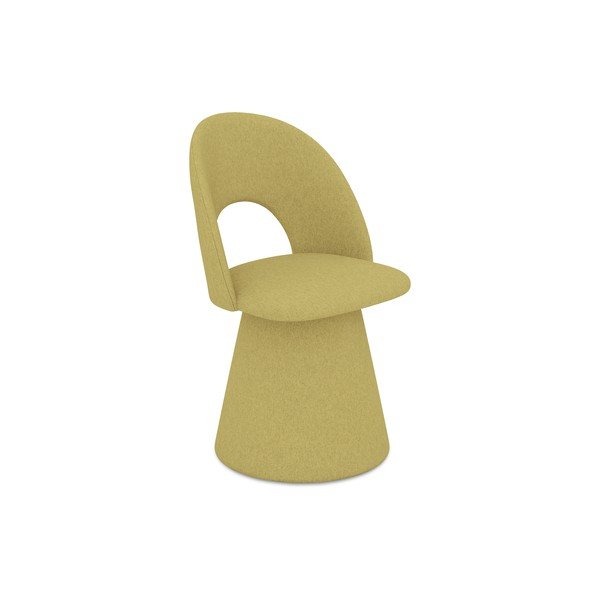 Žuta  podstavljena blagovaonska stolica Kalo – Makamii