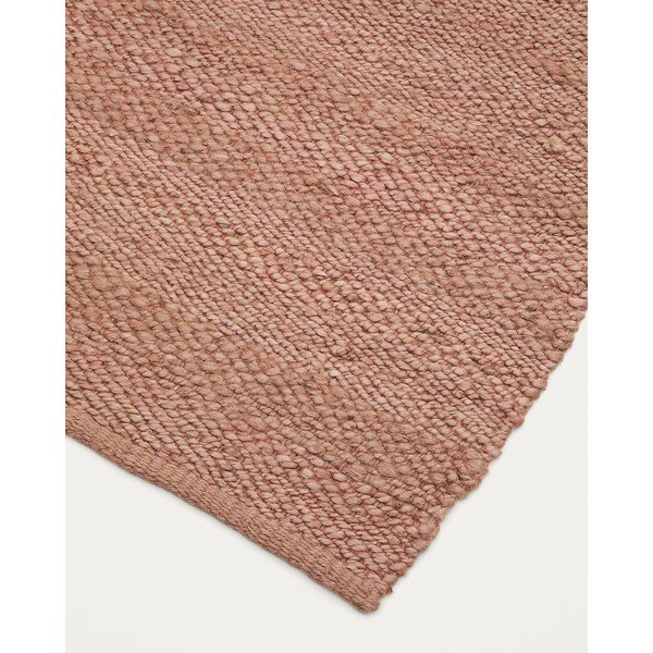 Juten vanjski tepih u boji lososa 160x230 cm Sallova – Kave Home-image-4