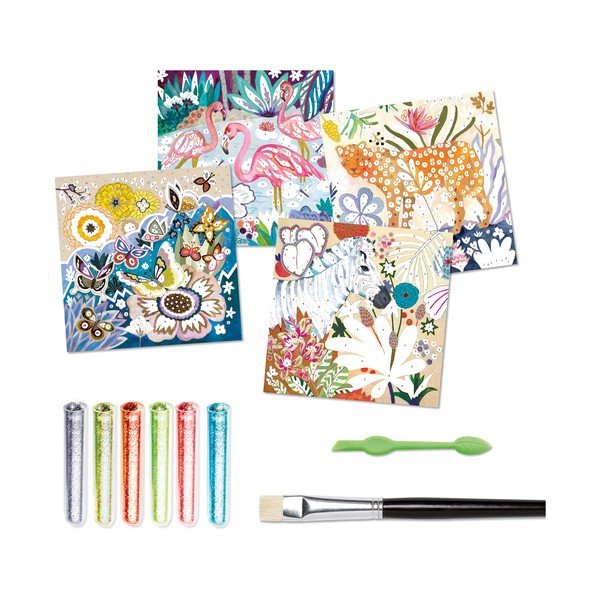 Umjetnički set Djeco za pjeskarenje Tropical Animals-image-2