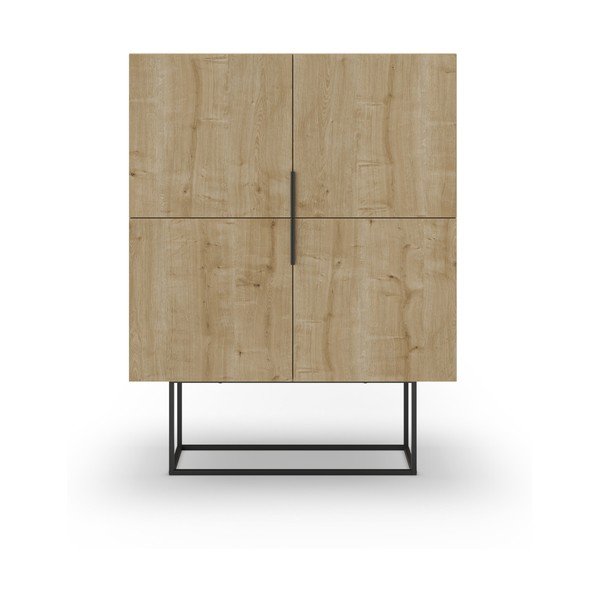 Ormarić u dekoru hrasta u prirodnoj boji 100x130 cm Titan – Marckeric