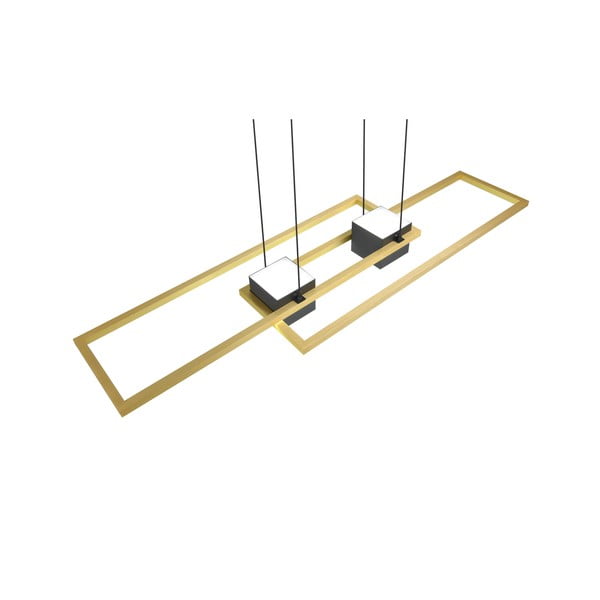 Crna/u zlatnoj boji LED viseća svjetiljka s daljinskim upravljačem/s mogućnosti zatamnjivanja Albany – Trio-image-4
