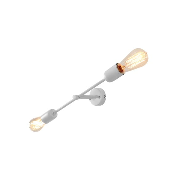 Bijela zidna svjetiljka za 2 žarulje Custom Form Twigo, širine 43 cm