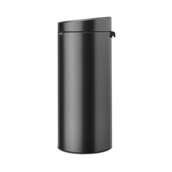 Tamno siva željezna kanta za smeće na dodir 30 l Touch Bin – Brabantia-image-3