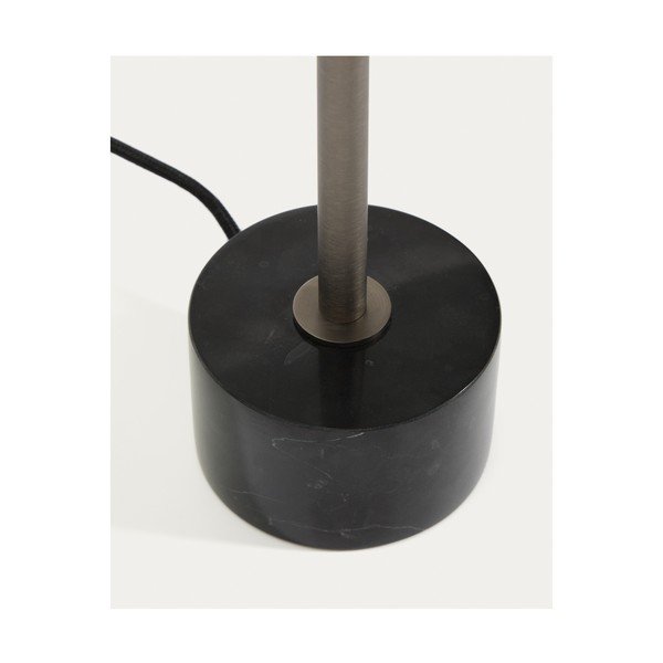 Crna metalna stolna lampa (visina 32,5 cm) Lynor – Kave Home-image-3