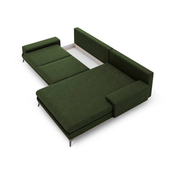 Zelena kutna garnitura Windsor & Co Sofas Planet, desni kut-image-3