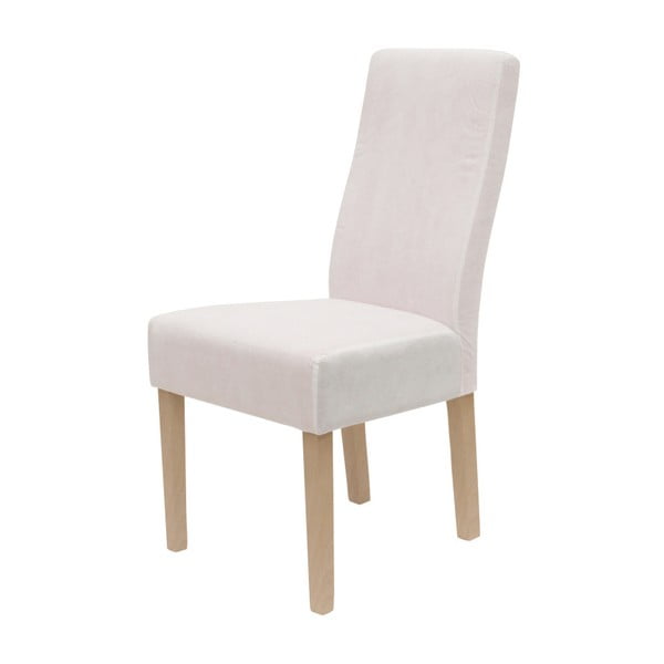 Bijela stolica za blagovanje sa smeđim nogama Canett Titus