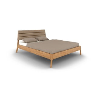 Bračni krevet od punog hrasta 160x200 cm u prirodnoj boji Twig – The Beds