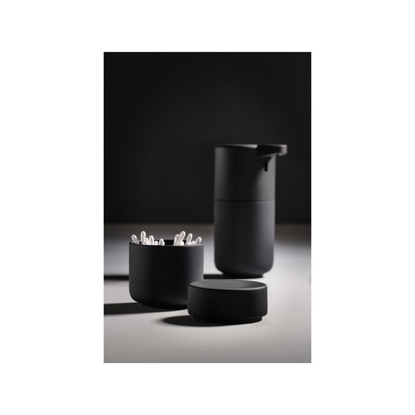 Crna posuda s poklopcem od kamenine Zone UME-image-1