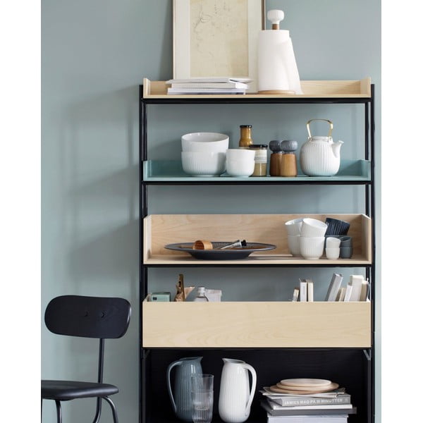 Mlin za začine od drveta hrasta s antracit porculanskim detaljima Kähler Design Hammershoi, visina 13 cm-image-4