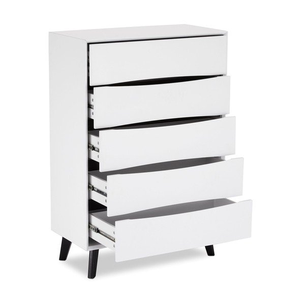 Bijela visoka komoda 80x117 cm Lyon – Furnhouse-image-3