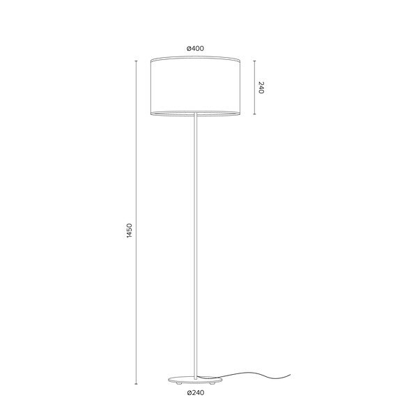Crno-bakrena podna lampa Sotto Luce Mika ⌀ 40 cm-image-1