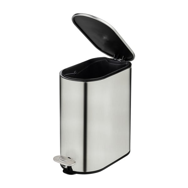 Kanta za smeće od nehrđajućeg čelika s pedalom u mat srebrnoj boji 5 l Collungo – Wenko-image-4