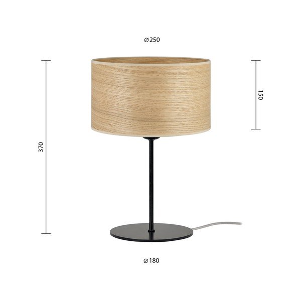 Bež stolna lampa od prirodnog furnira Sotto Luce Tsuri S, ⌀ 25 cm-image-3