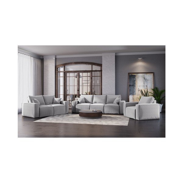 Svijetlo siva sofa Cosmopolitan Design Miami, 180 cm-image-4
