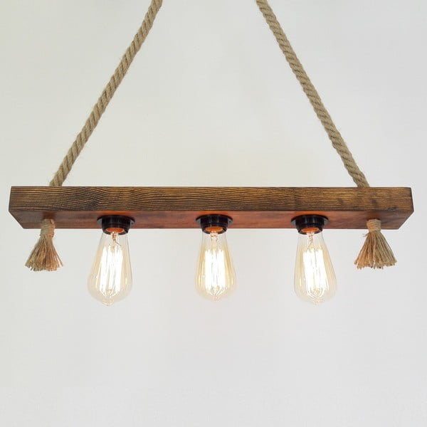 Drvena stropna viseća svjetiljka Kutuk-image-1