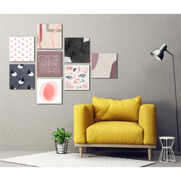Set od 8 slika Insigne Pink-image-1