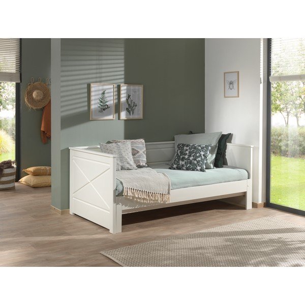 Bijeli dječji krevet s dodatnim ležajem 180x200/90x200 cm PINO – Vipack-image-4