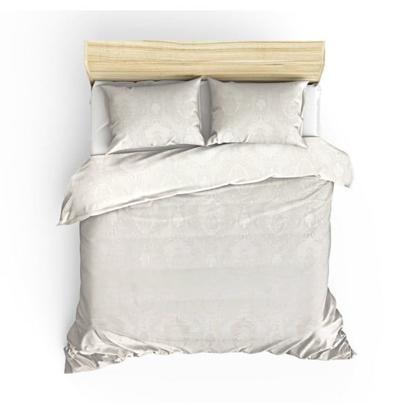 Krem pamučne prekrivača i jastučnice u setu 240x260 cm Beste – Mijolnir