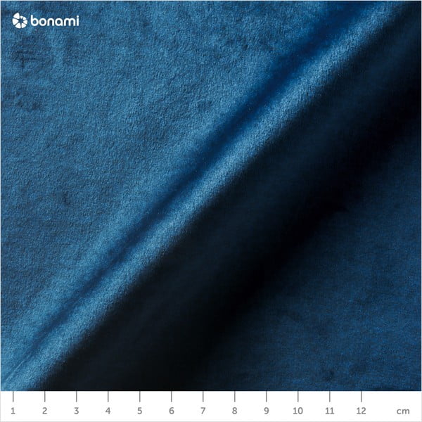 Tamnoplava baršunasta kutna garnitura Devichy Chloe, desni kut, 256 cm-image-4