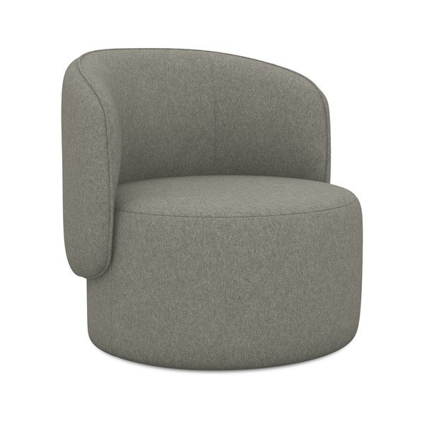 Siva fotelja Ipo – Makamii