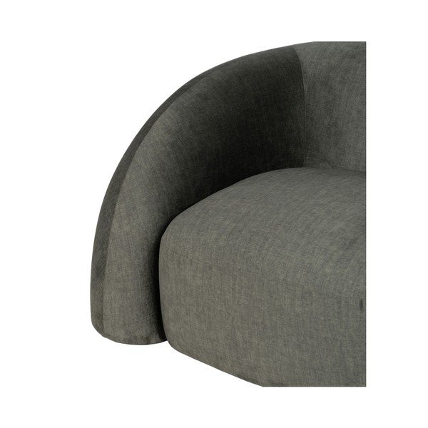 Tamno zelena baršunasti fotelja Archie – Ixia-image-4