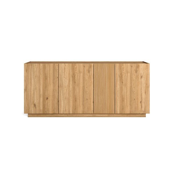 Niska komoda u dekoru hrasta u prirodnoj boji 181x78 cm Rayana - Marckeric