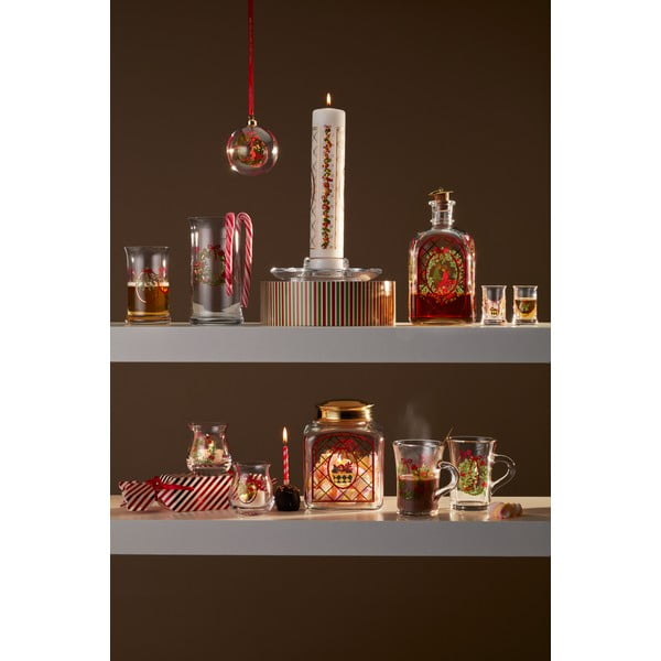 Stakleni ručno puhani božićni ukras ø 8 cm Annual Christmas Bauble 2025 – Holmegaard-image-2