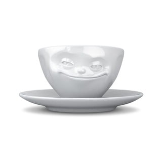 Bijela porculanska šalica za kavu 58products Smiley, 200 ml