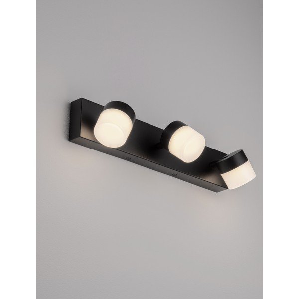 Mat crna LED zidna lampa aluminijska Teko – Nova Luce-image-1