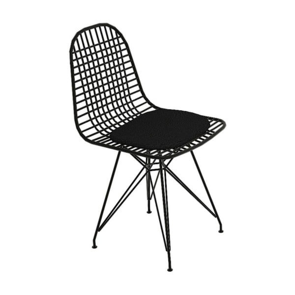 Crne metalne blagovaonske stolice u setu 2 kom Kafes – Kalune Design