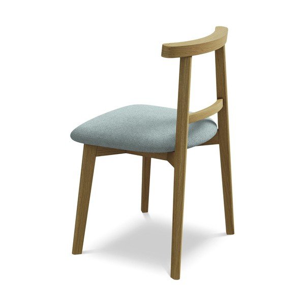 Plava blagovaonska stolica od masivnog drveta Ohelo – Makamii-image-3