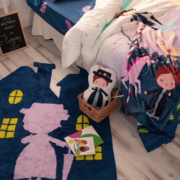 Tamno plavi dječji tepih 120x160 cm Nanny – Mr. Fox-image-1