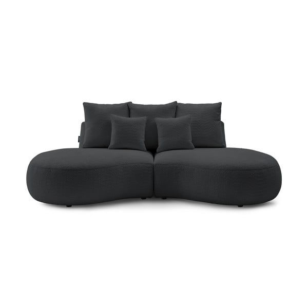 Tamno siva sofa od bouclé tkanine 260 cm Saint-Germain – Bobochic Paris