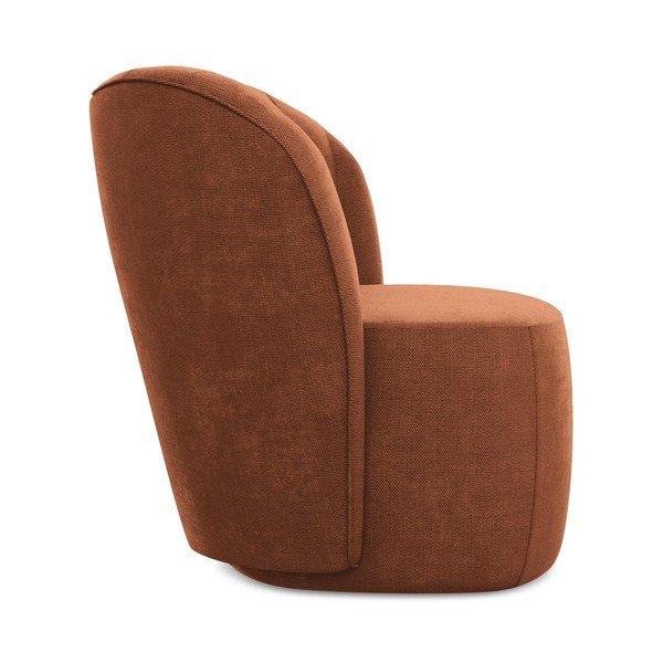 Fotelja od šenila boja terakote Keloa – Makamii-image-2