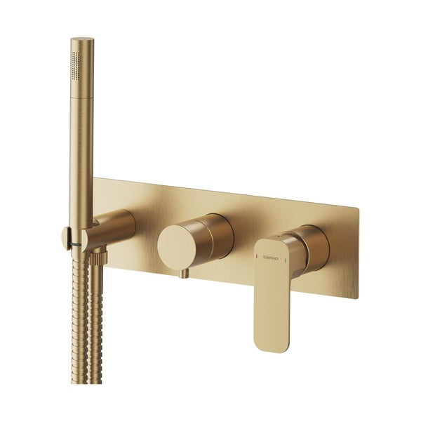 Ugrađena slavina za tuš u zlatnoj boji (s 3 izlaza) Spy – Sapho-image-1