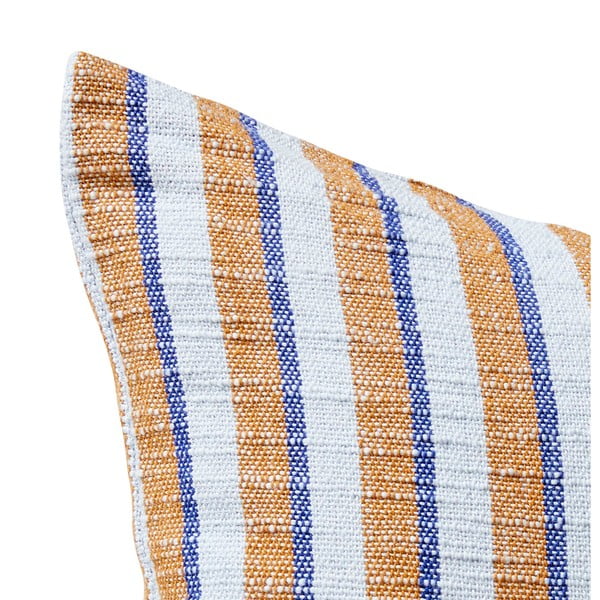 Plavo-smeđi pamučni jastuk Hübsch Rita, 50 x 50 cm-image-2