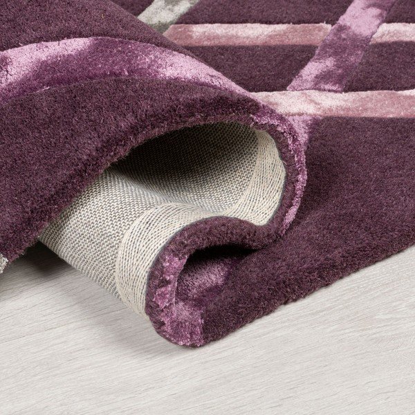 Ljubičasti tepih od viskoze Flair Rugs Trellis, 160 x 230 cm-image-1