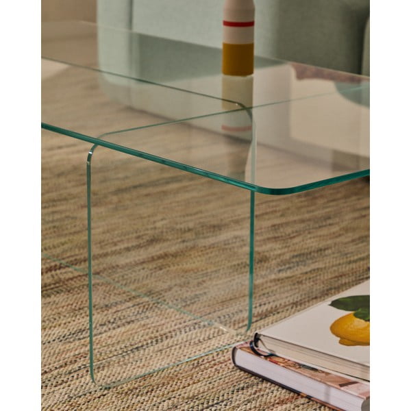 Stakleni stolić za kavu 60x120 cm Zaren – Kave Home-image-1