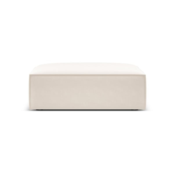 Bež baršunast tabure Vanda – Mazzini Sofas