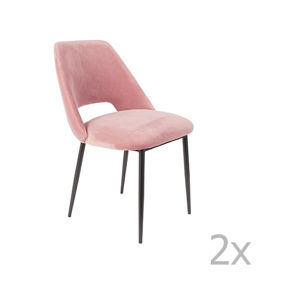 Set od 2 ružičaste White Label Cinderella stolice
