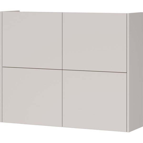 Krem viseći ormarić u mat dekoru 97x79x27 cm Binetto – Germania