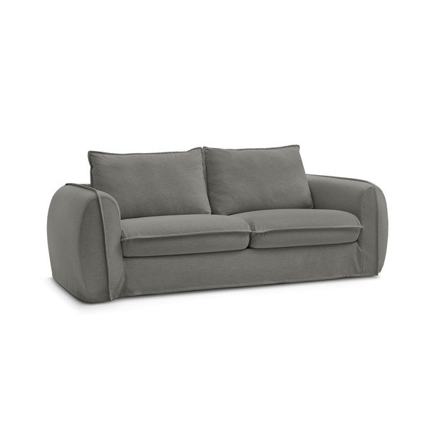 Tamno siva sofa za spavanje/sklopiva 236 cm Archimede – Bobochic Paris-image-3